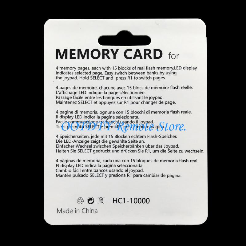 Memory Card Ps1 - tarjeta memoria ligera 4MB 4Mega para