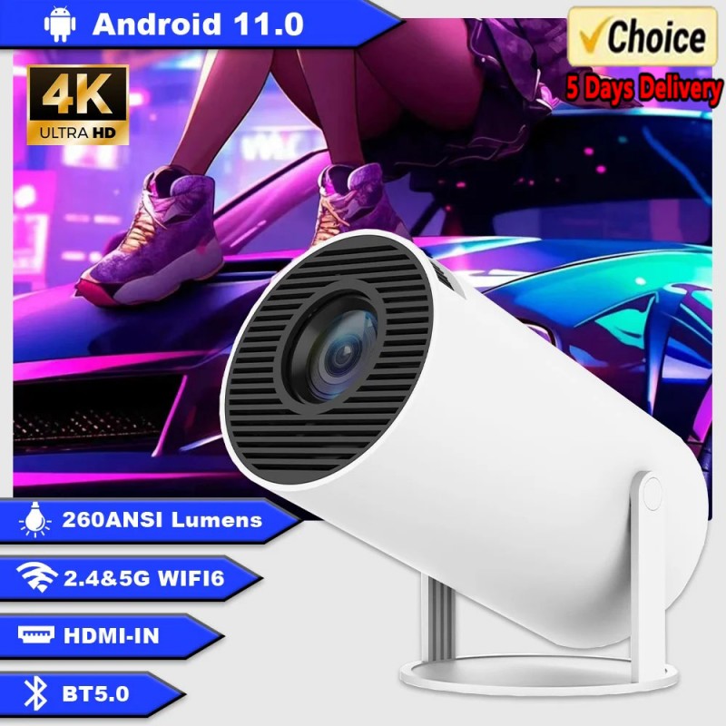 Retro Gaming Projector - Mini proyector inteligente Android HY300, proyector