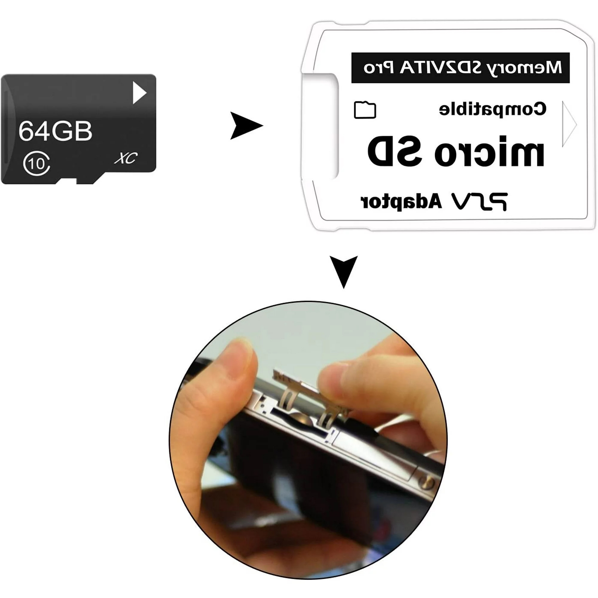 Memory Card Ps1 - Adaptador Sd2Vita Pro 3,0, Compatible con