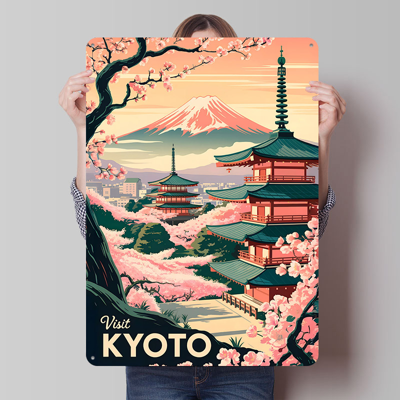 Retro Gaming Kyoto - Visita a Kioto: Póster Metálico de