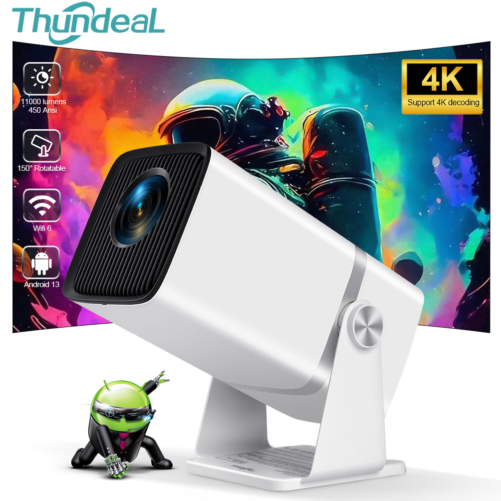 Retro Gaming Projector - ThundeaL 4K Proyector Full HD FHD