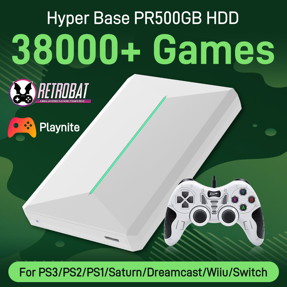 Retro Gaming Hard Drive - Unidad de disco duro de 500GB,