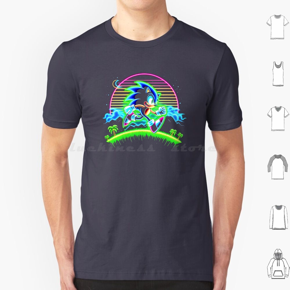 Retro Gaming Icons - Camiseta de neón para hombres, mujeres