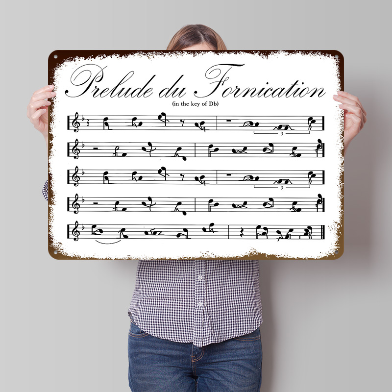 Retro Gaming Meme - Póster Metálico de Partituras de Memes