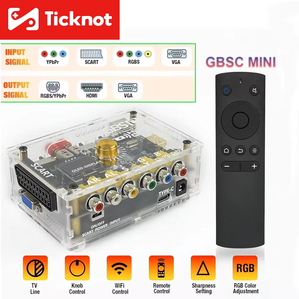 Retro Gaming Hard Drive - TicKnot GBS Control GBSC MINI convertidor