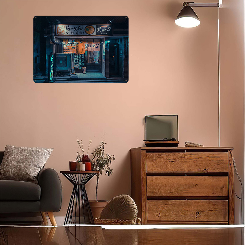 Póster Metálico Cyberpunk Rame - Retro Gaming Kyoto reseña y precio