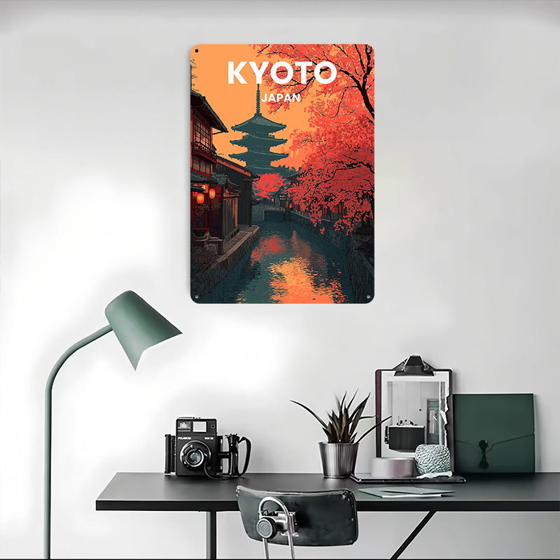 Póster Metálico de la Pagoda d - Retro Gaming Kyoto reseña y precio