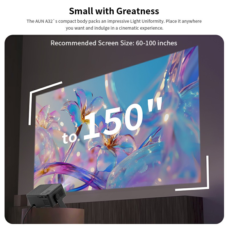 AUN A32 Pro Android 13 proyect - Retro Gaming Projector reseña y precio