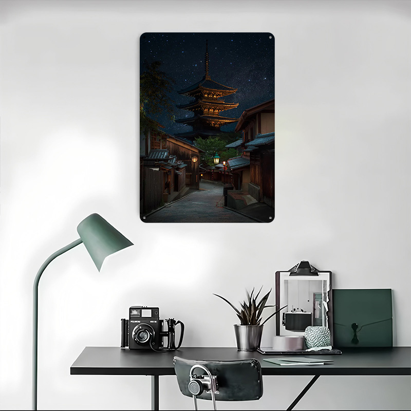 Póster de Metal de Kyoto Noctu - Retro Gaming Kyoto reseña y precio