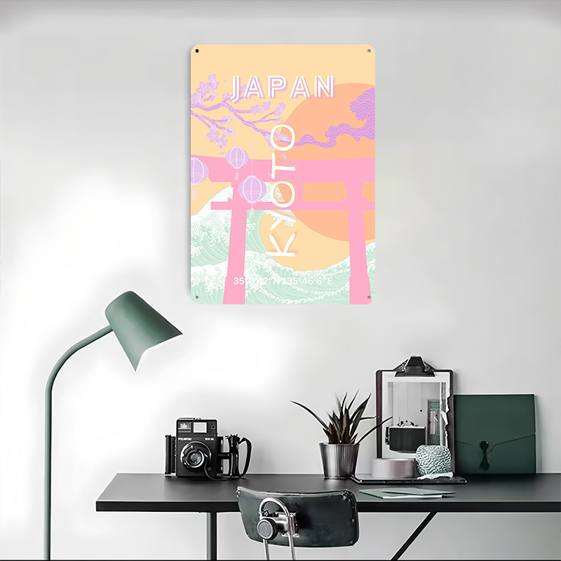 Póster Metálico de Arte de Via - Retro Gaming Kyoto reseña y precio