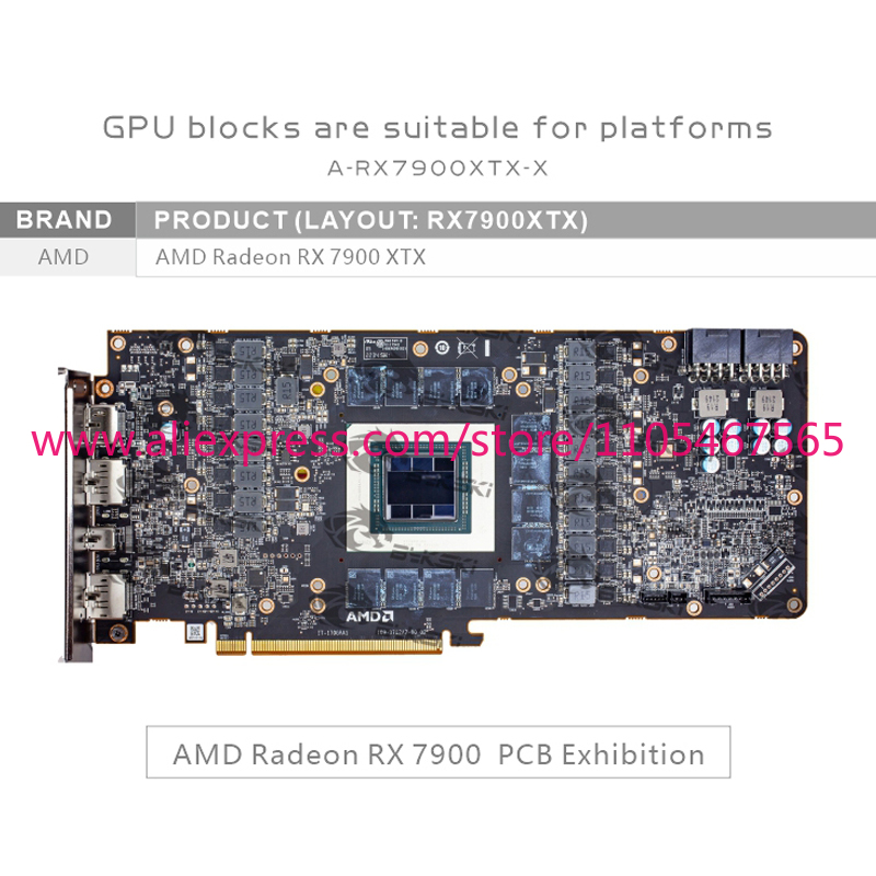 1 Unidad de Bloque de Agua A-R - Amd Vga Rx 7900 Xtx reseña y precio