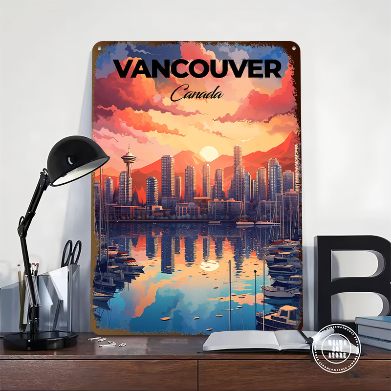 Póster de Viaje de Vancouver,  - Retro Gaming Vancouver reseña y precio